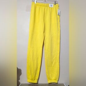 Refuge Girlfriend Jogger Sunshine Yellow Size M NEW With Tags